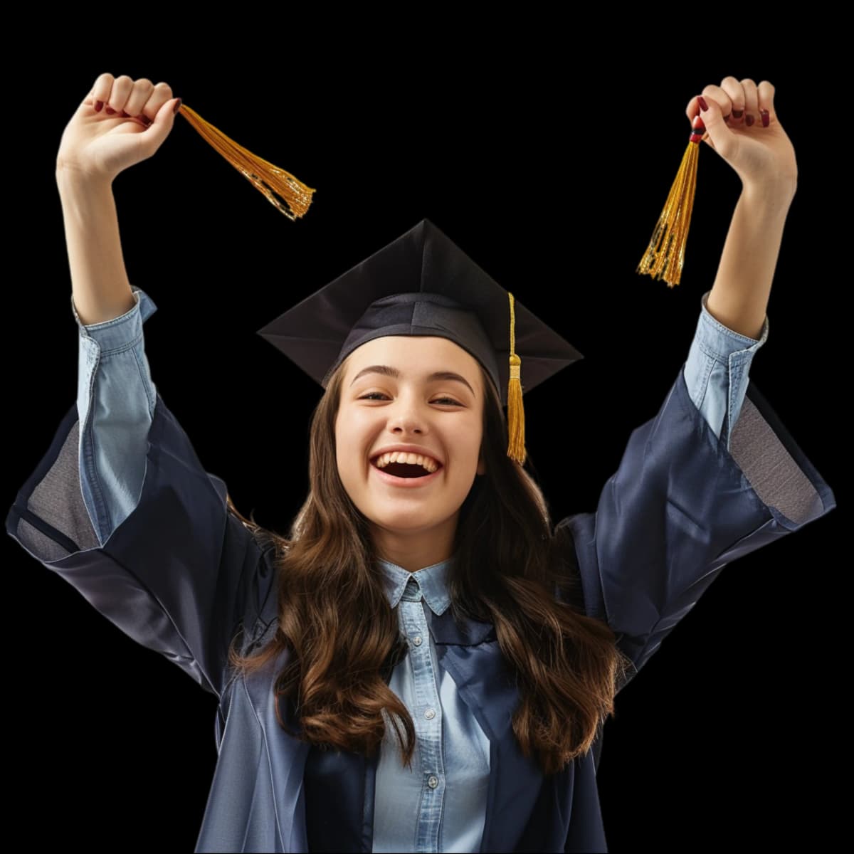 Confident student preparing to study abroad